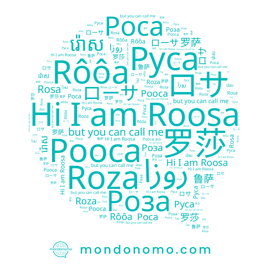 name Roosa, name 罗萨, name រ៉ោស, name ロサ, name Роса, name Рооса, name Rosa, name Roza, name 罗莎, name روزا, name Роза, name Rôôa, name Руса, name ローサ