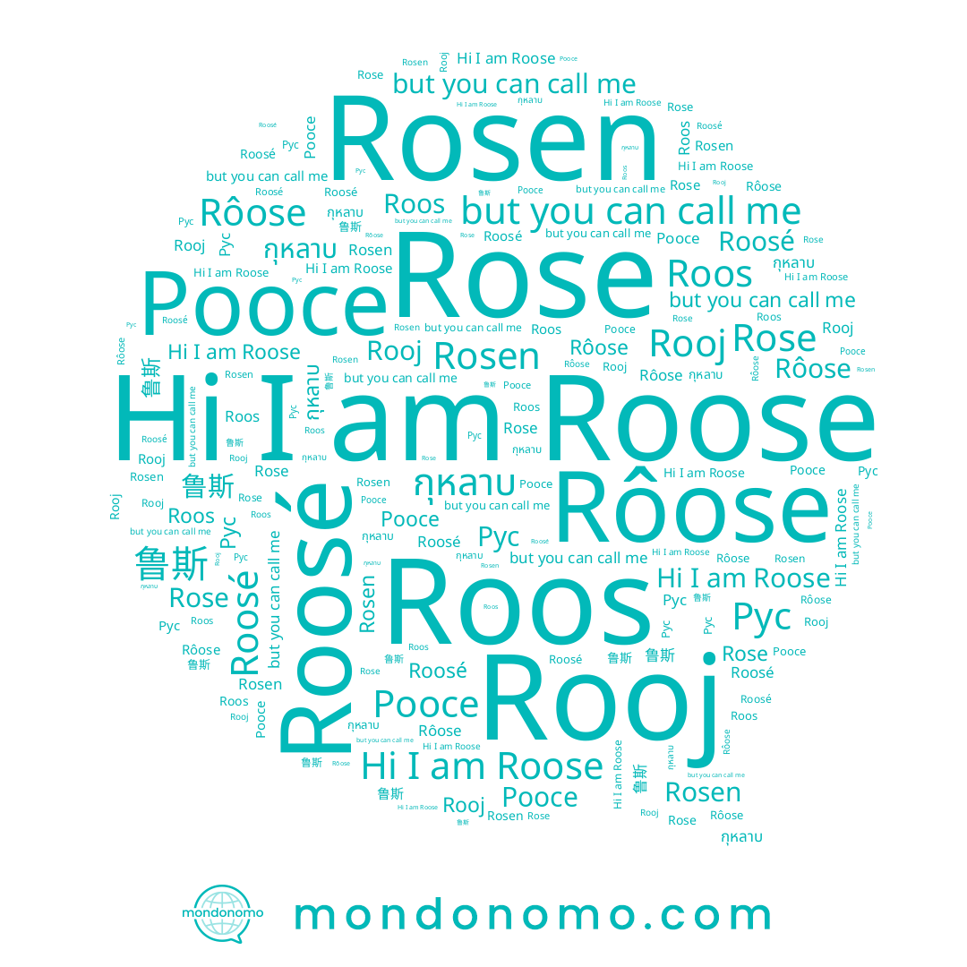 name 鲁斯, name Рус, name Rooj, name Rosen, name Roos, name Роосе, name กุหลาบ, name Rose, name Roose, name Roosé, name Rôose