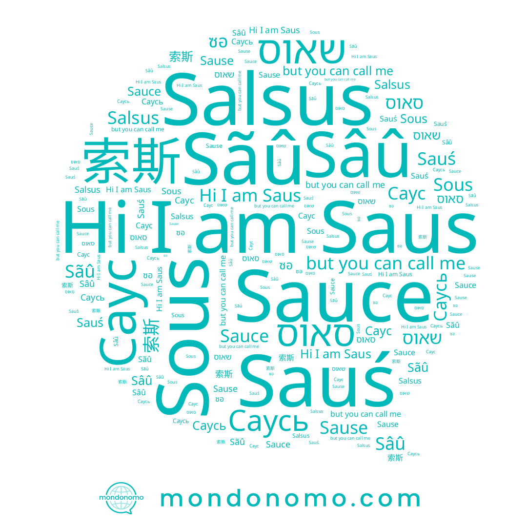 name סאוס, name Саусь, name שאוס, name ซอ, name Саус, name Sause, name Sous, name Sâû, name Sauś, name 索斯, name Sauce, name Saus, name Sãû
