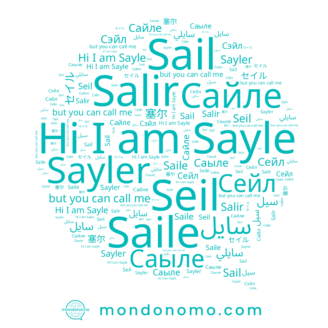 name Sayler, name Сайле, name セイル, name Sail, name Саыле, name سايلي, name Saile, name Seil, name 塞尔, name Sayle, name Salir