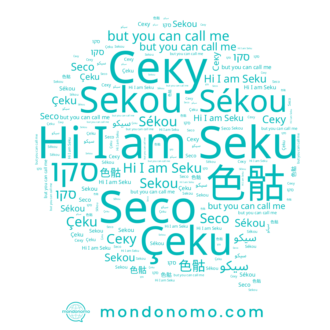 name Seco, name Секу, name Sekou, name سيكو, name 色骷, name Seku, name Çeku, name Sékou
