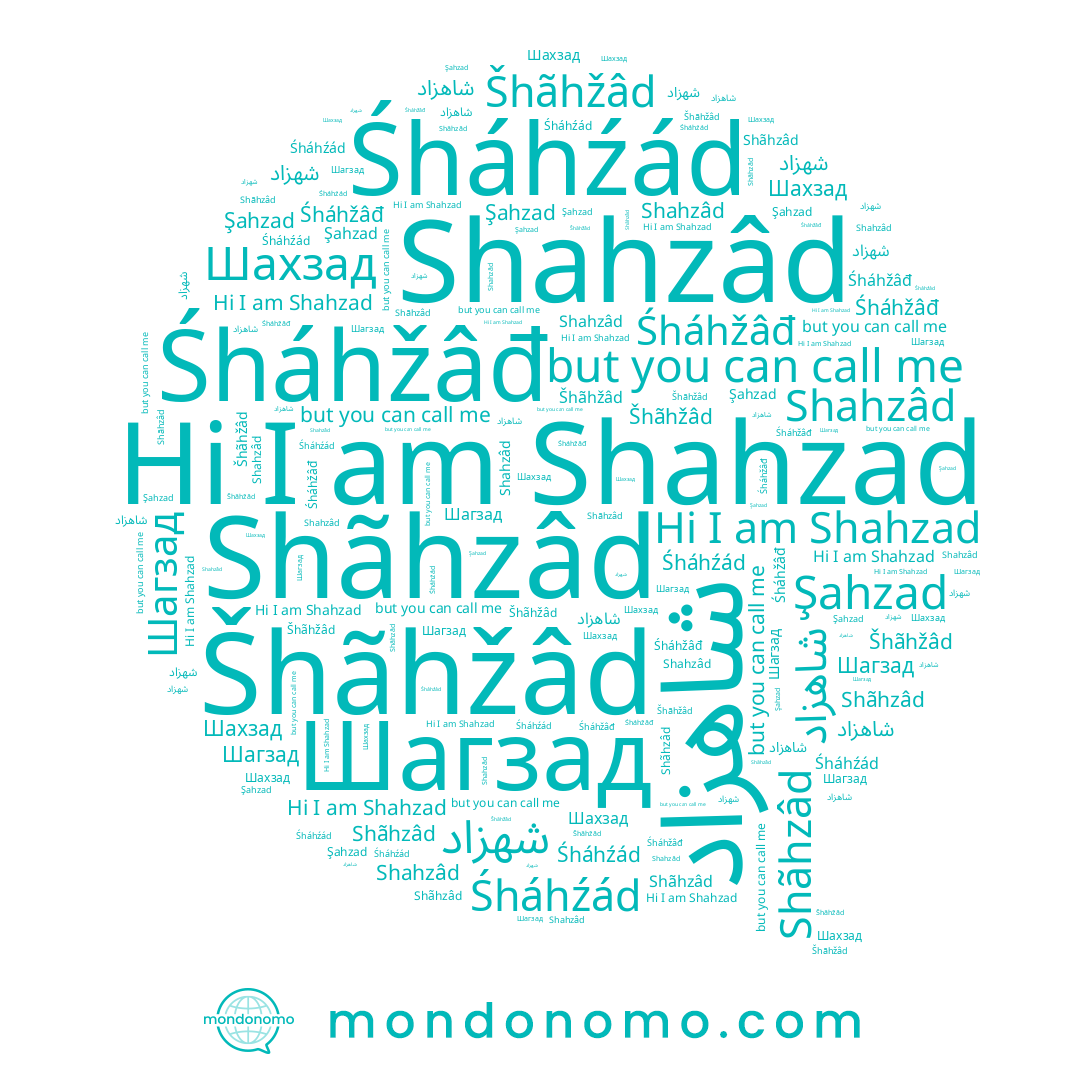 name Shahzâd, name Шахзад, name Shahzad, name Śháhźád, name شاهزاد, name Шагзад, name شهزاد, name Shãhzâd, name Šhãhžâd, name Śháhžâđ
