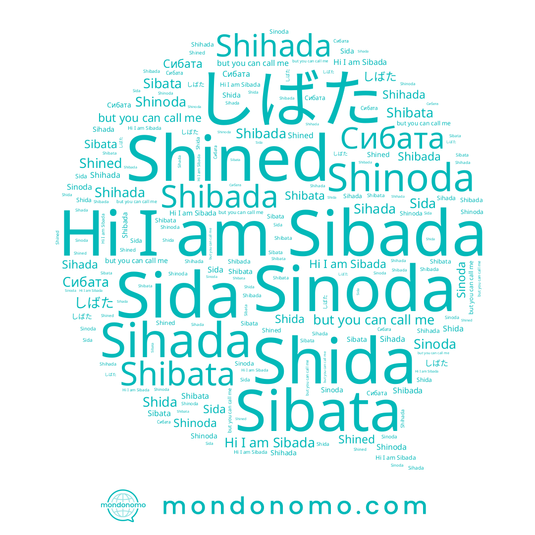 name Sida, name Sibada, name Shida, name Shibata, name Shined, name Shibada, name Sihada, name Sinoda, name Sibata, name Shihada, name しばた, name Сибата, name Shinoda