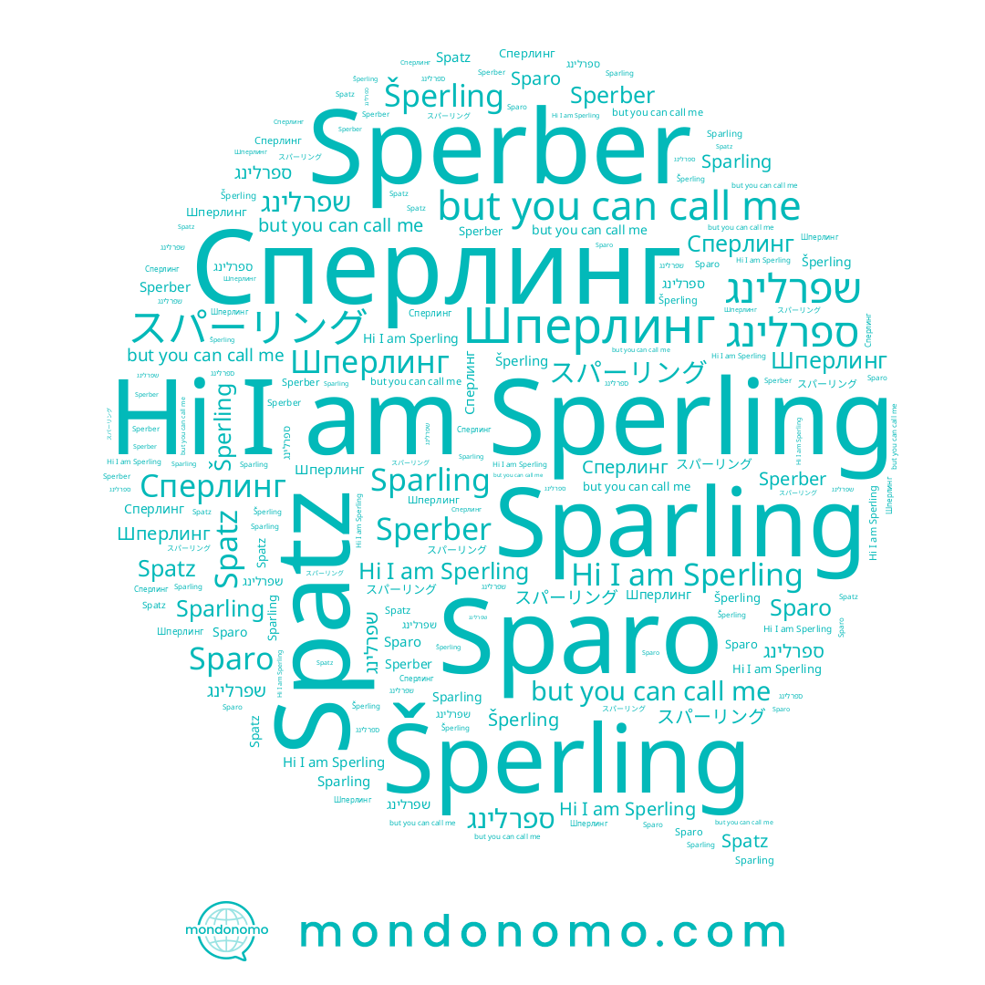 name Сперлинг, name Šperling, name Sperling, name Шперлинг, name ספרלינג, name שפרלינג, name Spatz, name Sparling, name Sperber, name Sparo