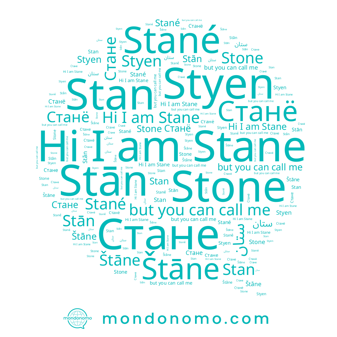 name Станё, name Stané, name Štāne, name Styen, name Stan, name Стане, name Stone, name ستان, name Stane, name Stān