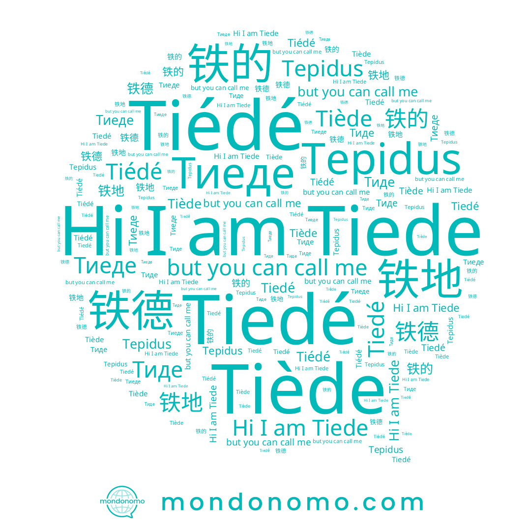 name Tiedé, name 铁德, name Тиеде, name Tepidus, name Tiède, name Тиде, name Tiédé, name 铁的, name Tiede, name 铁地