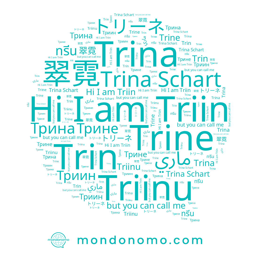 name Трина, name Trina, name Triinu, name 翠霓, name Trin, name Трине, name トリーネ, name Trina Schart, name Триин, name Triin, name ماري, name ทรีน, name Trine