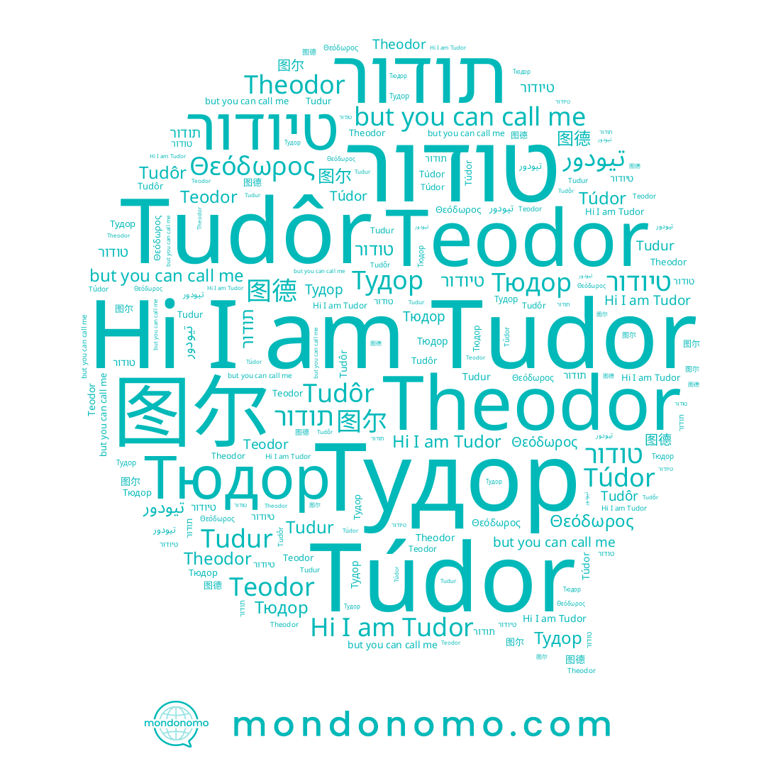 name Tudor, name Túdor, name Theodor, name 图尔, name Tudur, name Tudôr, name טודור, name תודור, name Θεόδωρος, name 图德, name Тудор, name Teodor, name تيودور