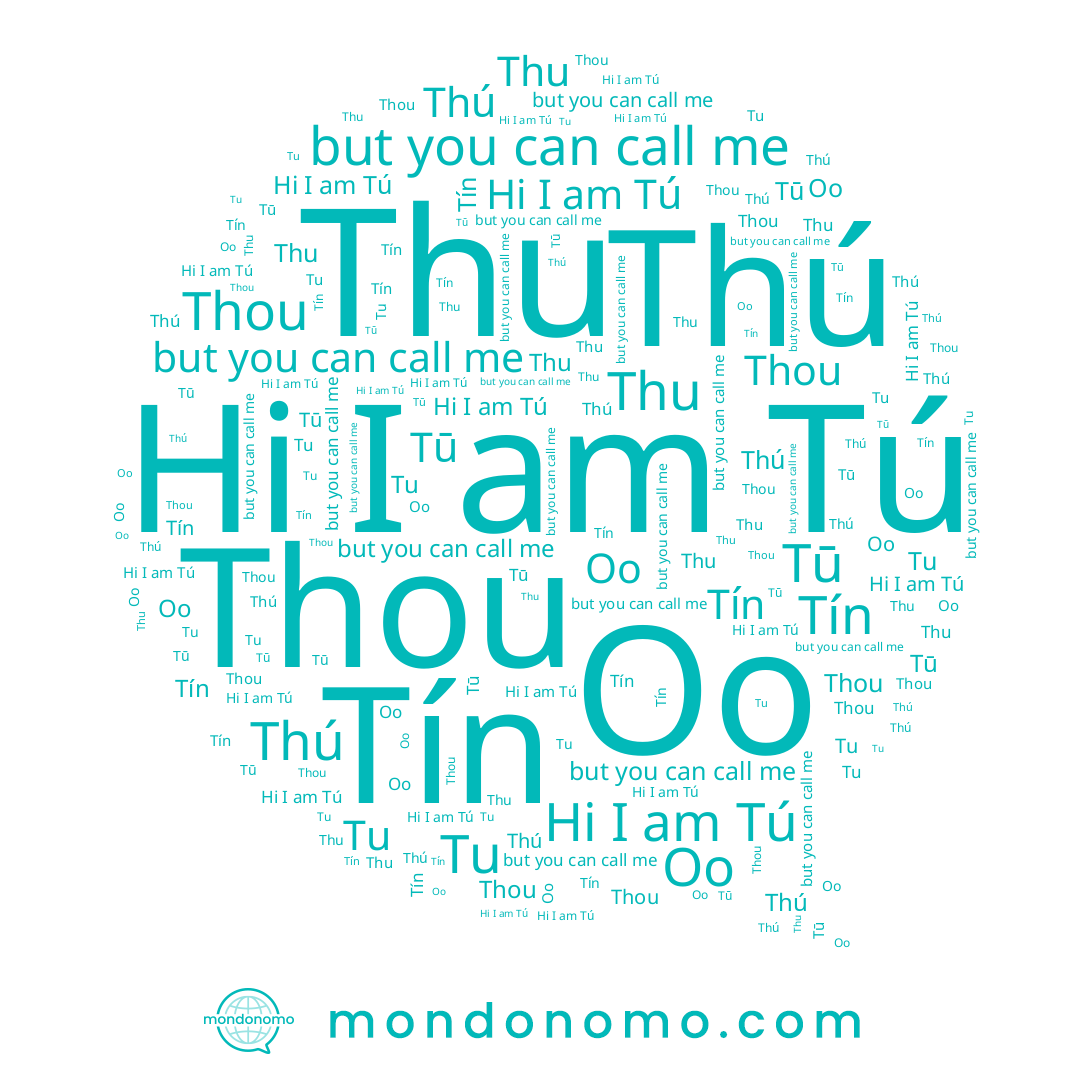 name Oo, name Tū, name Tu, name Thou, name Tú, name Tín, name Thu