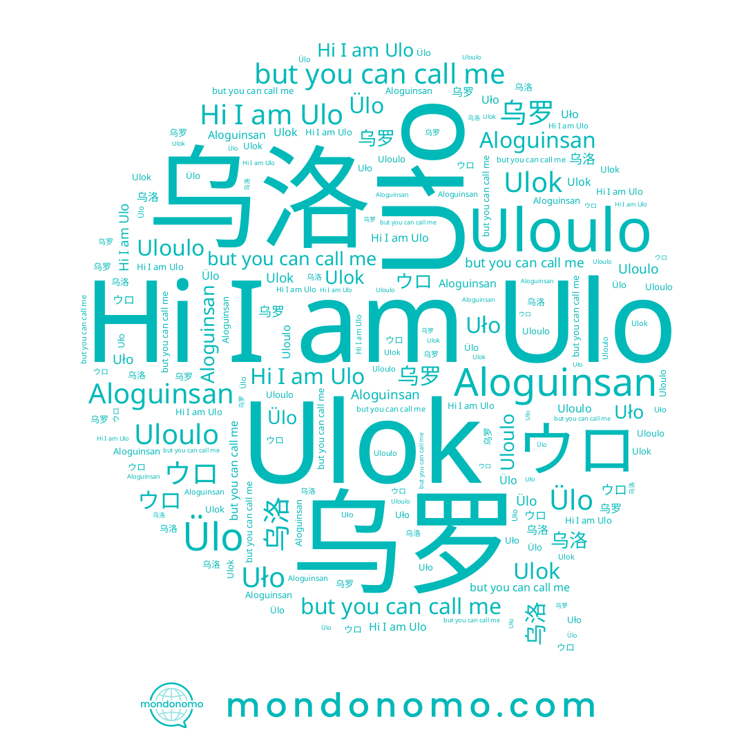 name Uloulo, name Aloguinsan, name Ulo, name ウロ, name Uło, name 乌洛, name Ulok, name 乌罗, name Ülo