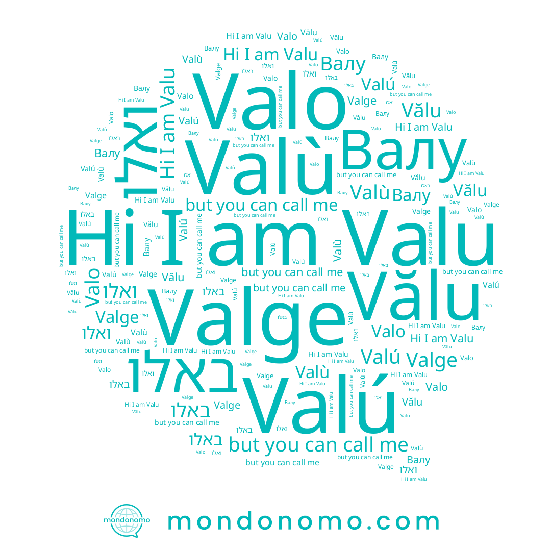 name Valo, name Valge, name Vălu, name Валу, name Valu, name באלו, name Valù, name ואלו, name Valú