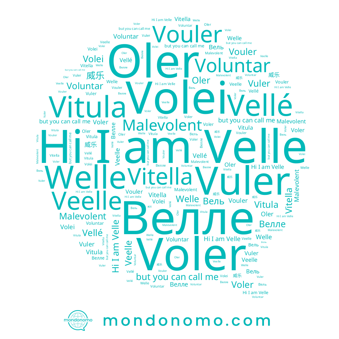 name Velle, name Vitula, name Велле, name Veelle, name Vitella, name Malevolent, name Вель, name Vouler, name Welle, name Vellé, name 威乐, name Voler, name Oler, name Vuler