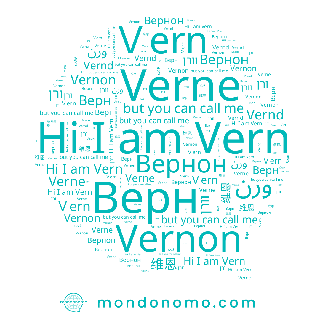 name Vern, name וורן, name Vernd, name Verne, name Верн, name ורן, name ورن, name Ｖern, name Vernon, name 维恩, name Вернон
