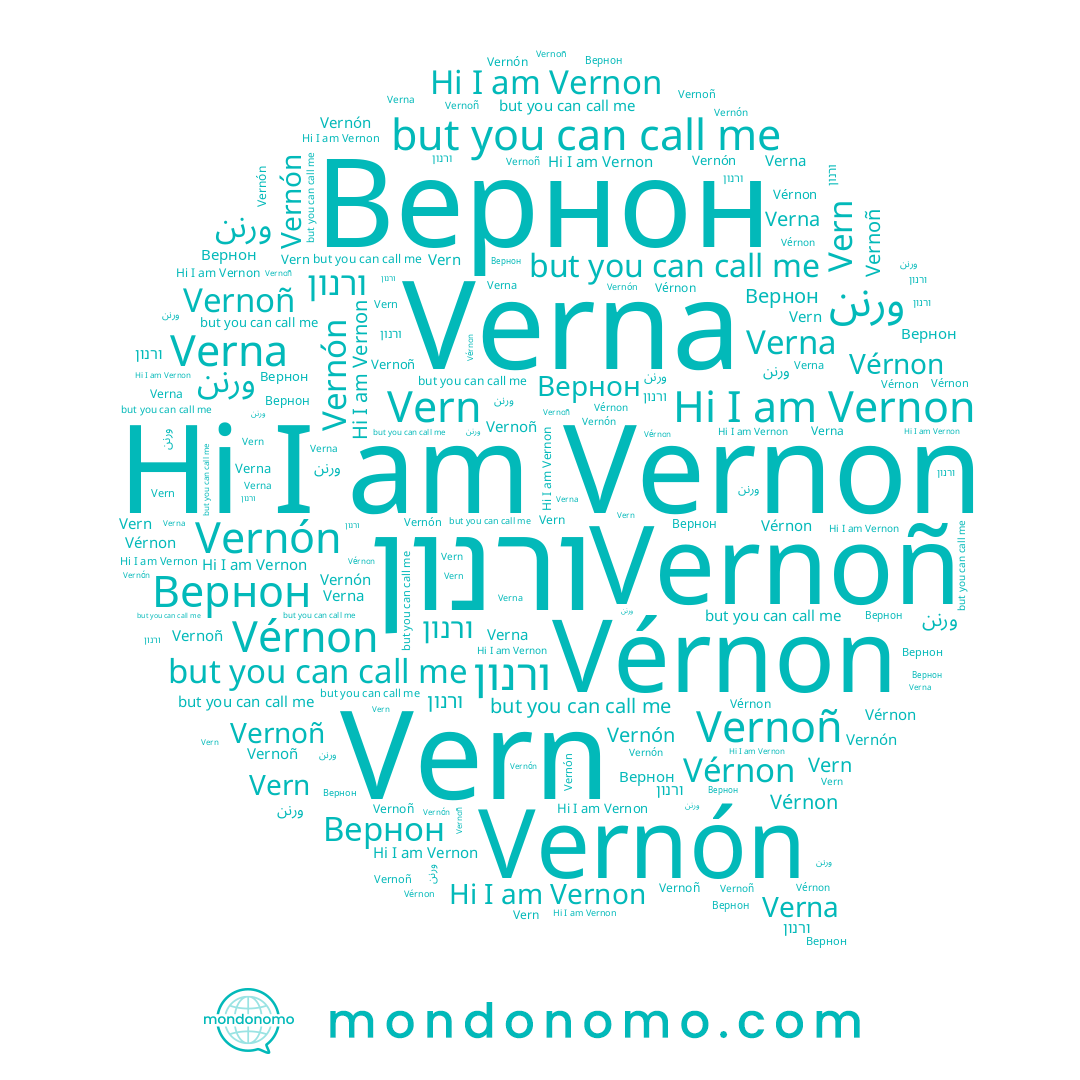 name Vern, name Vernoñ, name Verna, name Vernon, name Вернон, name Vernón, name Vérnon, name ורנון