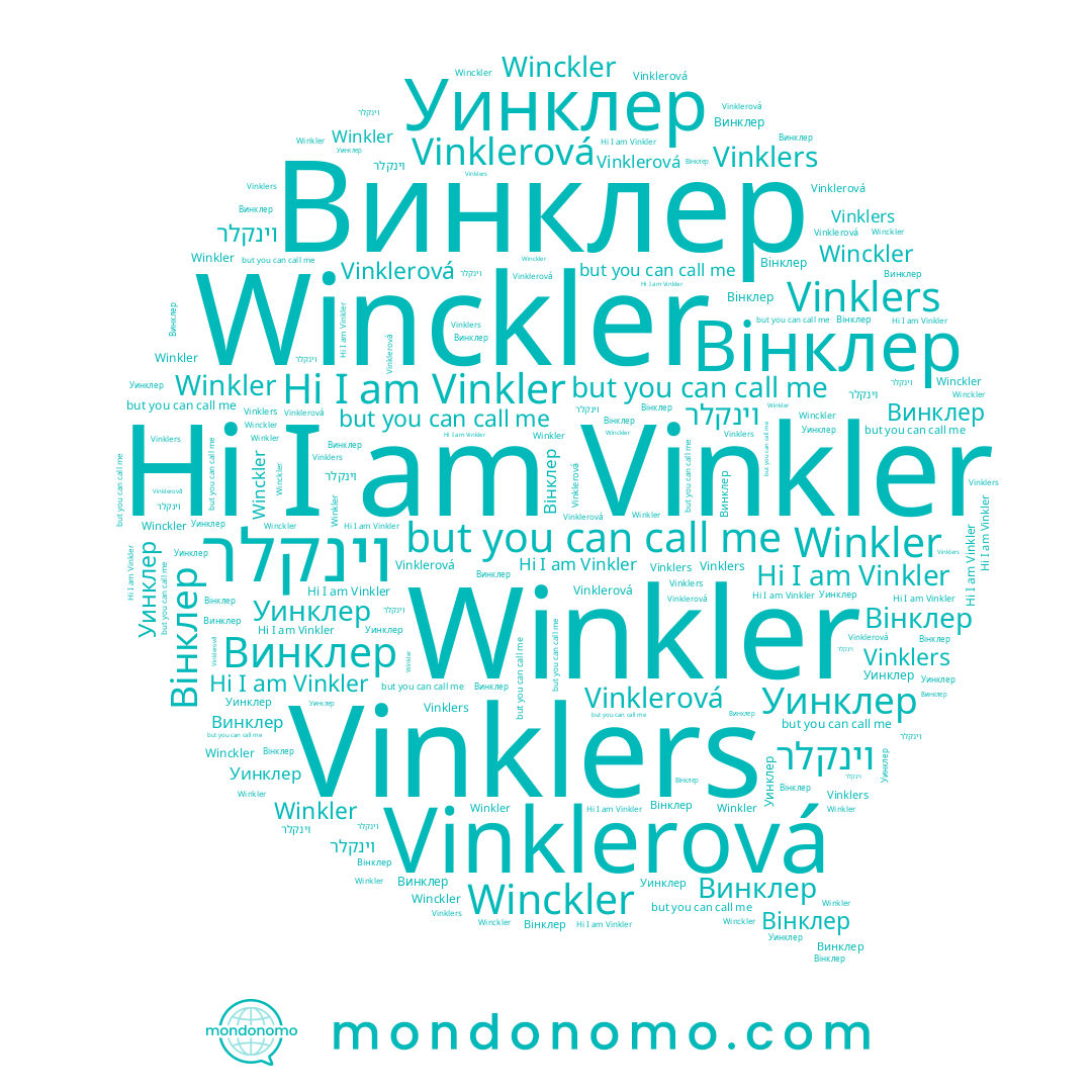 name Winkler, name Винклер, name וינקלר, name Vinkler, name Уинклер, name Вінклер, name Winckler, name Vinklers