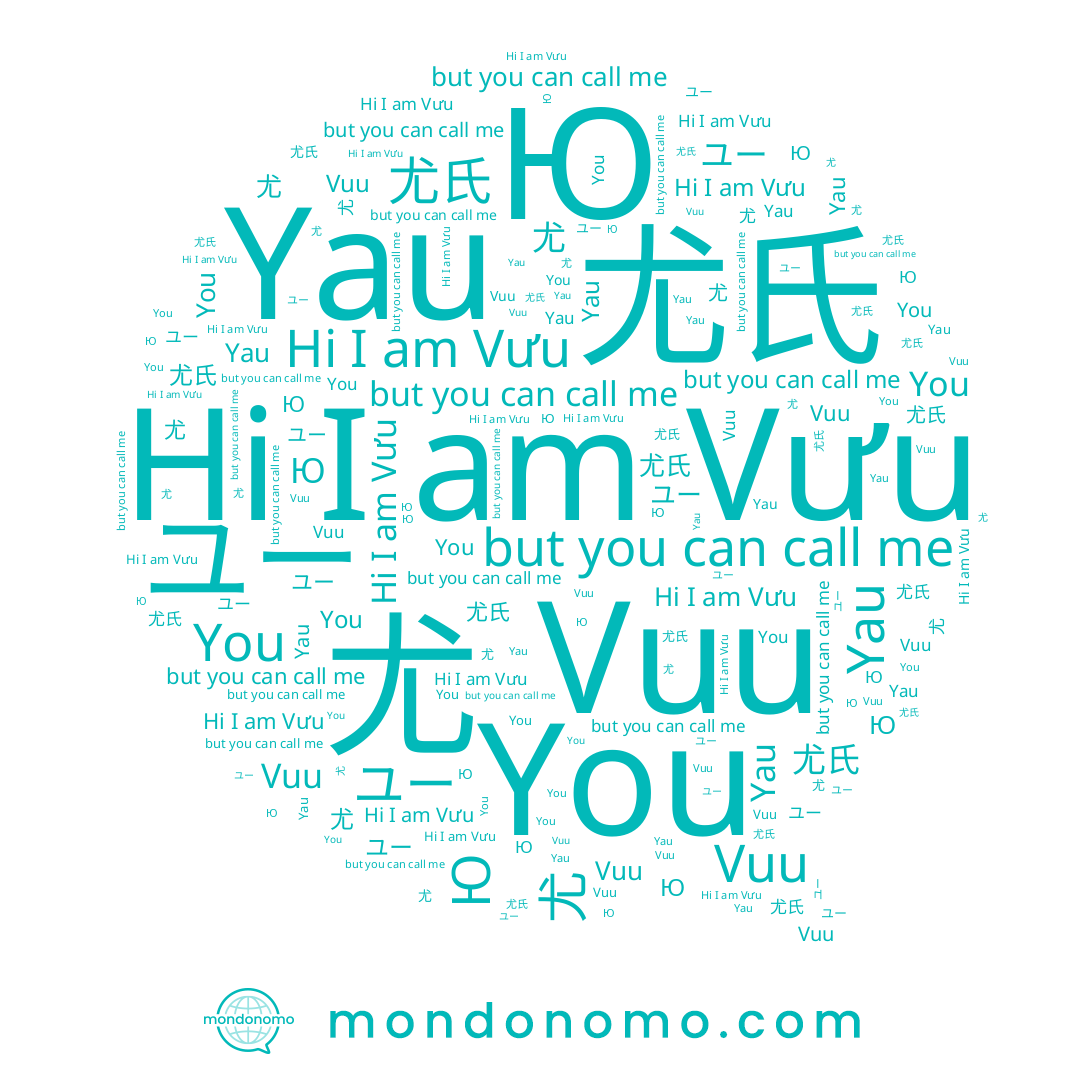 name Yau, name Ю, name 尤氏, name Vưu, name ユー, name You, name Vuu, name 尤