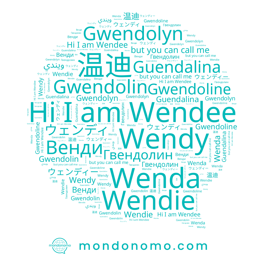 name Венди, name Wendy, name ウェンディ, name 温迪, name ويندي, name Гвендолин, name Wendee, name Wenda, name Wendie, name Gwendolin, name Guendalina, name Gwendolyn, name Gwendoline