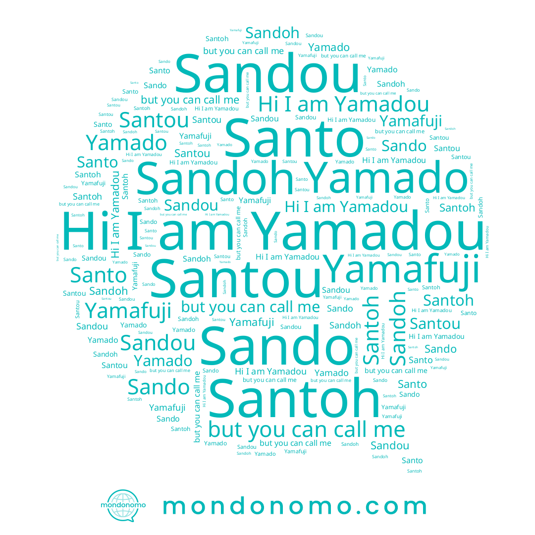 name Santo, name Sandoh, name Santoh, name Sando, name Yamado, name Yamadou, name Yamafuji, name Santou