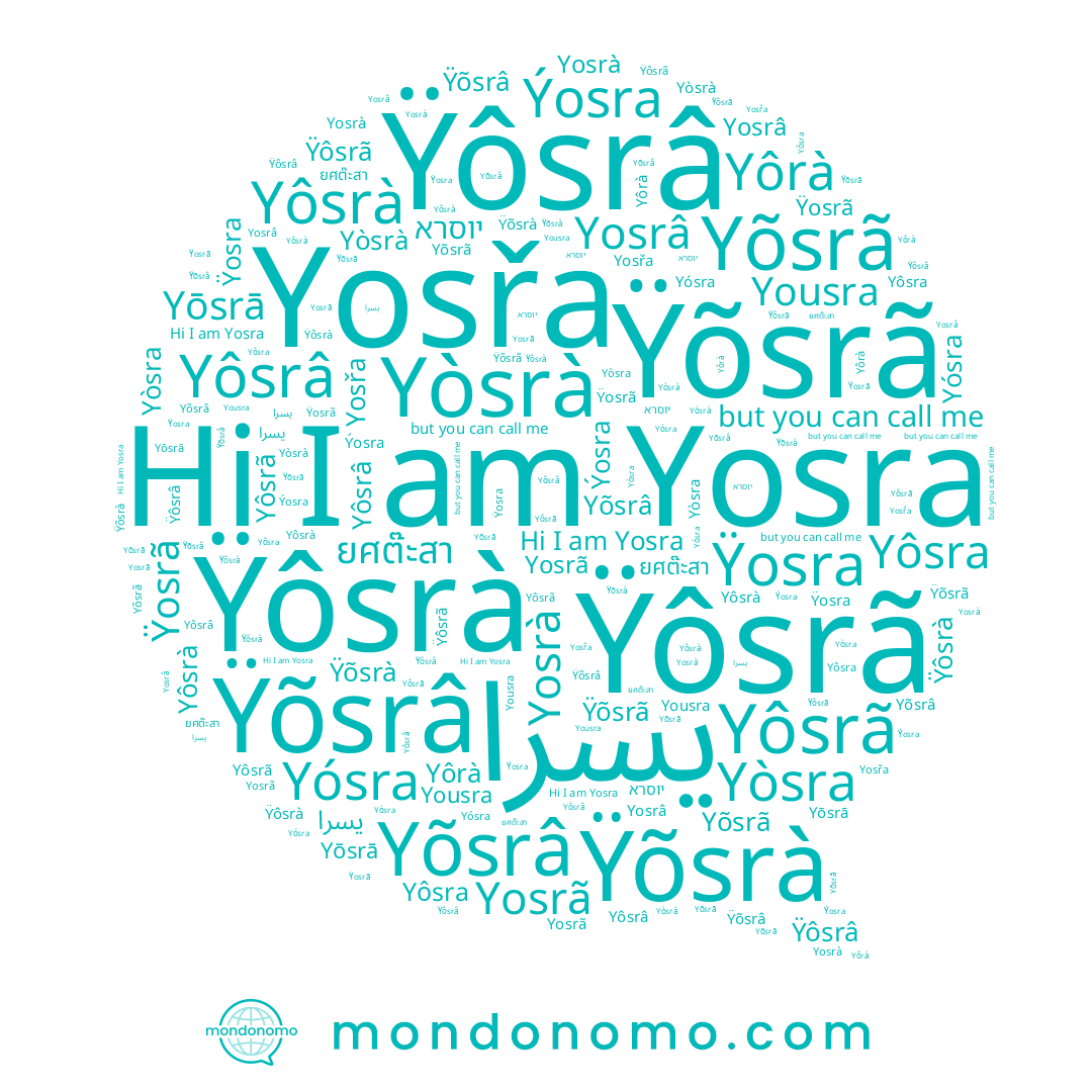 name Yosřa, name Yosrâ, name Yõsrã, name Ÿõsrà, name Yōsrā, name Ÿõsrâ, name Yôsrà, name Ÿosrã, name Yôsrâ, name Ÿosra, name Yosrã, name Yousra, name Yôsra, name Yosra, name يسرا, name Yôrà, name Yòsra, name Ÿôsrã, name Yõsrâ, name Ýosra, name Yosrà, name Ÿôsrâ, name Yòsrà, name ยศต๊ะสา, name יוסרא, name Yósra, name Yôsrã, name Ÿôsrà, name Ÿõsrã