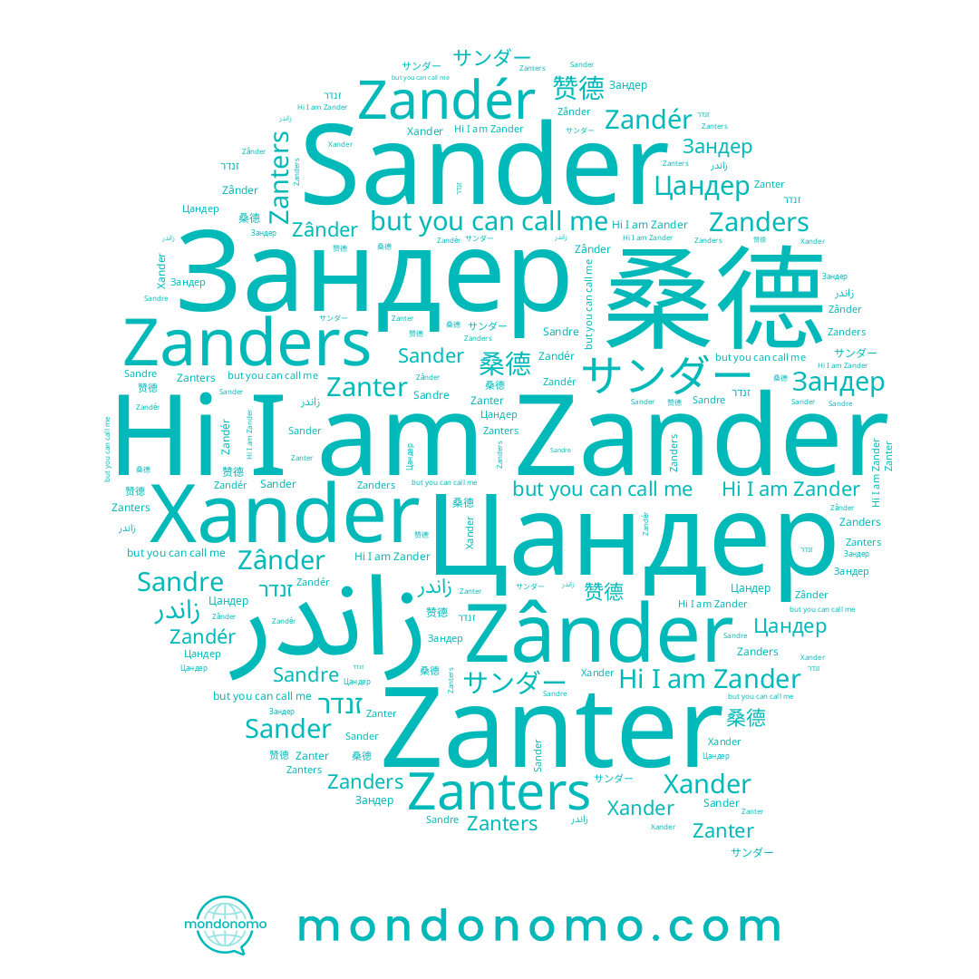 name זנדר, name Sandre, name Xander, name Zander, name 桑德, name Zânder, name Zanters, name サンダー, name 赞德, name Зандер, name Zanders, name Zandér, name Sander, name Zanter, name Цандер
