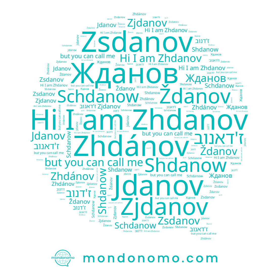 name Jdanov, name Zhdanov, name Zsdanov, name Zjdanov, name Zhdánov, name Shdanow, name Schdanow, name ז'דנוב, name Жданов, name Ždanov