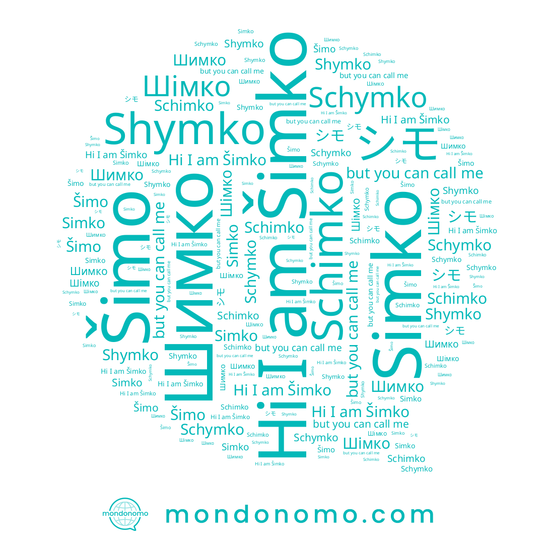 name シモ, name Schymko, name Šimko, name Schimko, name Simko, name Шимко, name Шімко, name Šimo, name Shymko