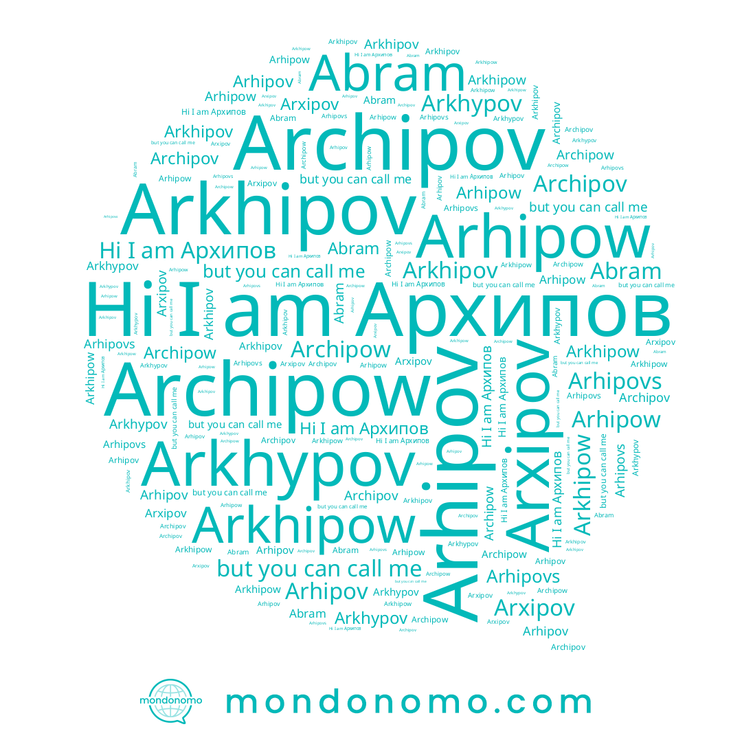 name Arkhipov, name Arkhipow, name Arxipov, name Archipow, name Abram, name Arhipovs, name Архипов, name Arhipov, name Archipov, name Arkhypov, name Arhipow