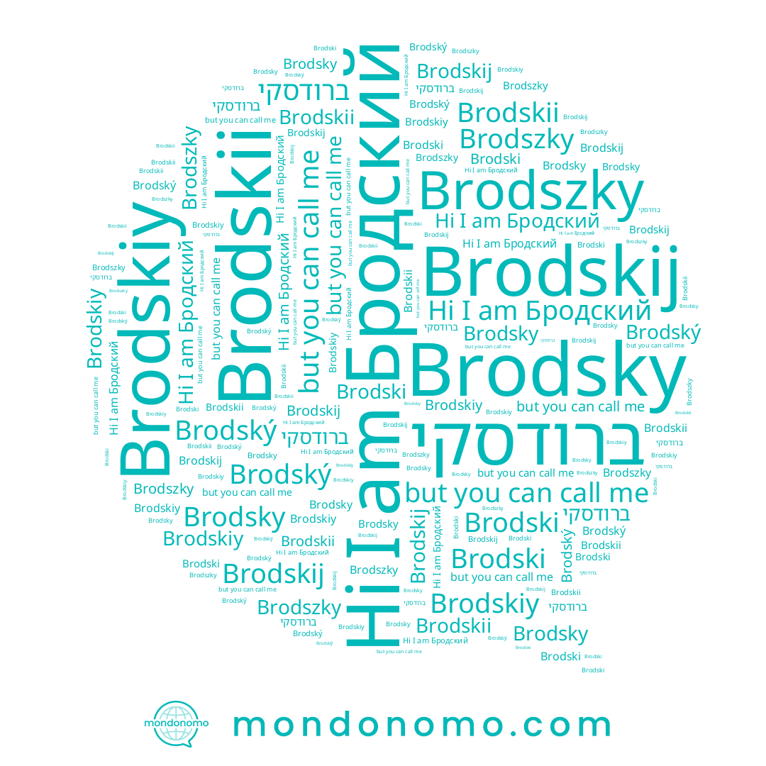 name Brodskiy, name Brodsky, name ברודסקי, name Brodskii, name Brodskij, name Бродский, name Brodski, name Brodský