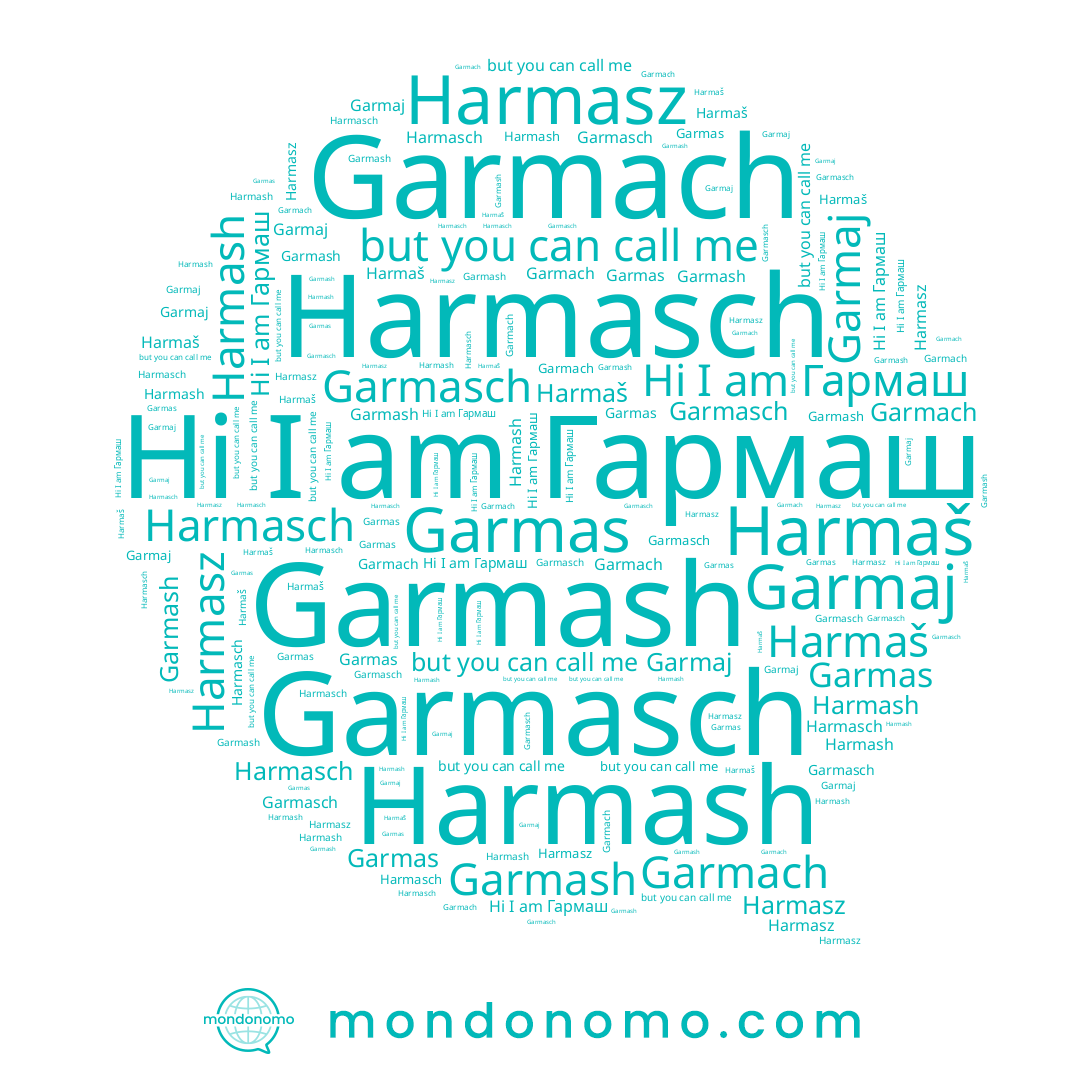 name Garmach, name Garmasch, name Harmash, name Harmasz, name Garmash, name Harmaš, name Harmasch, name Гармаш