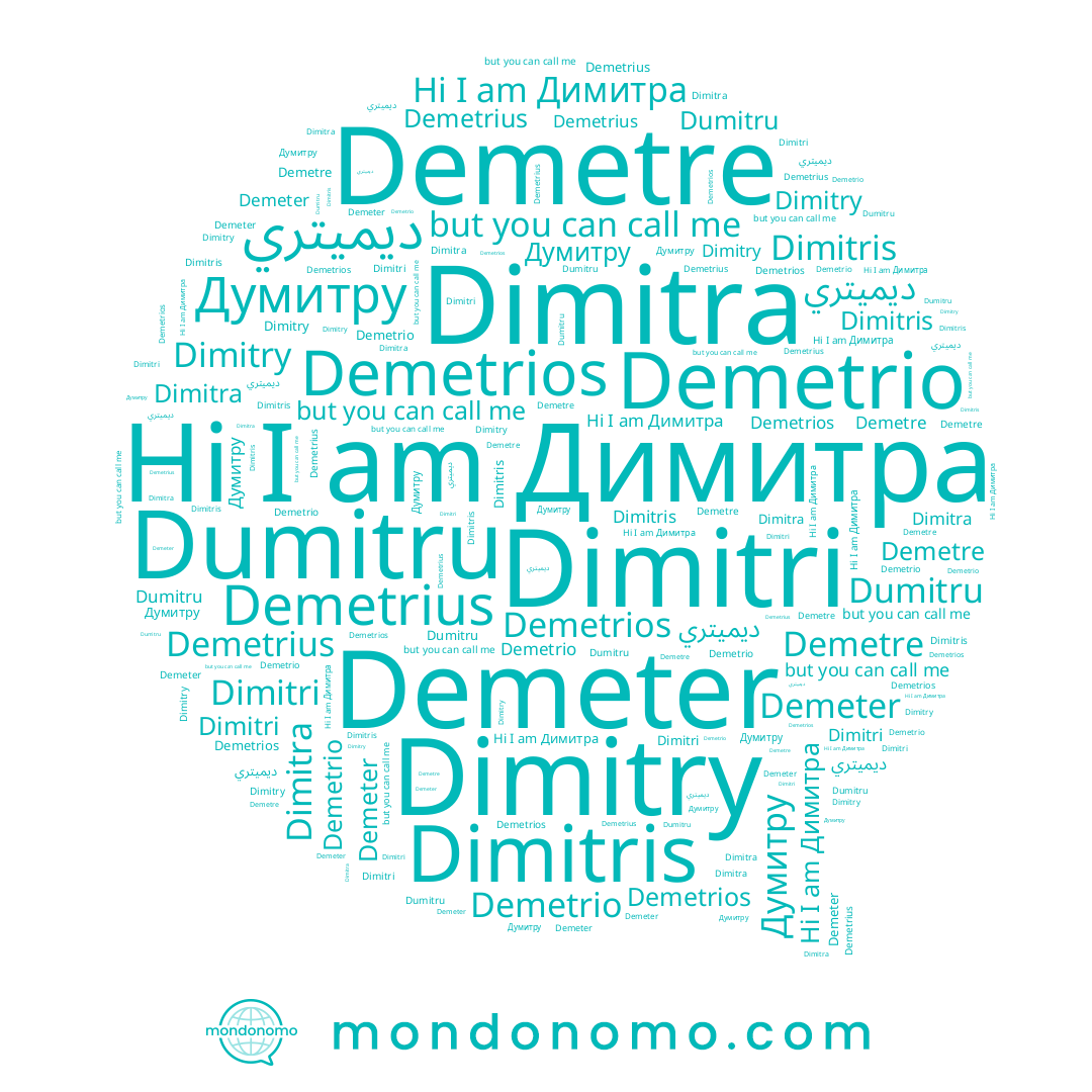 name Dimitris, name Demeter, name Dimitri, name Dimitry, name Demetre, name Demetrio, name Demetrios, name Dumitru, name Димитра, name Думитру, name Demetrius, name Dimitra, name ديميتري