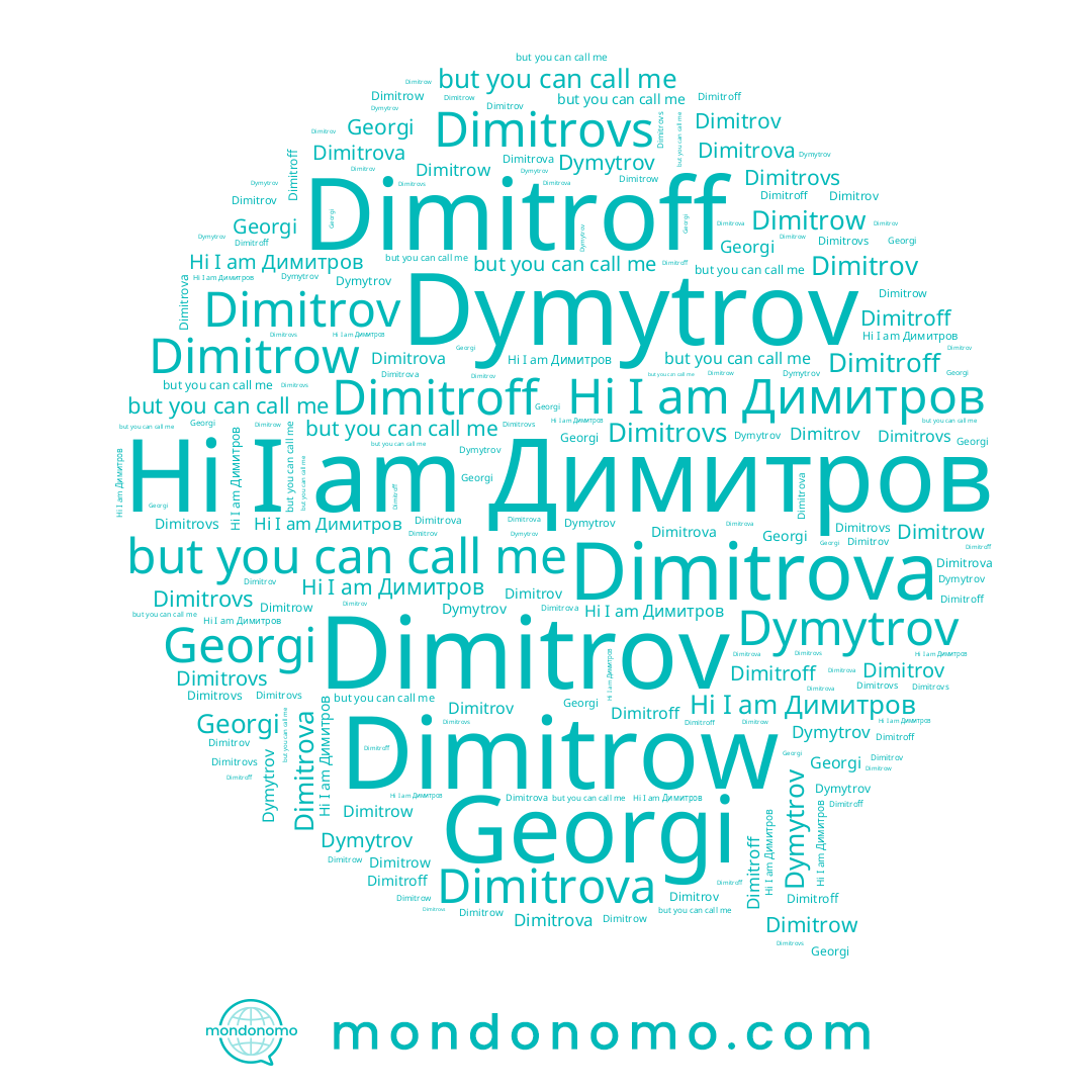 name Димитров, name Dimitrow, name Dimitrov, name Dymytrov, name Dimitroff, name Georgi, name Dimitrovs