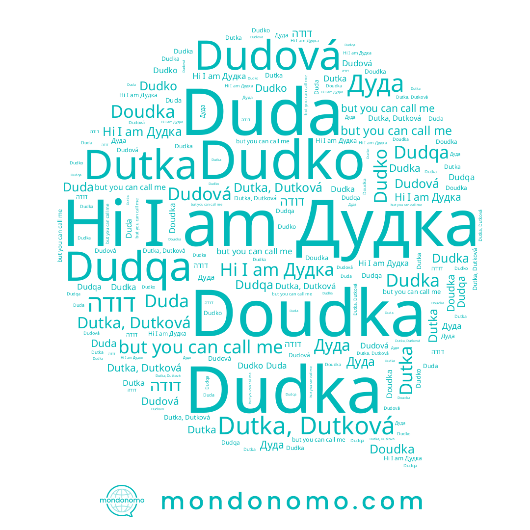 name Dudko, name דודה, name Dudová, name Dutka, Dutková, name Дудка, name Duda, name Dutka, name Дуда, name Dudqa, name Dudka