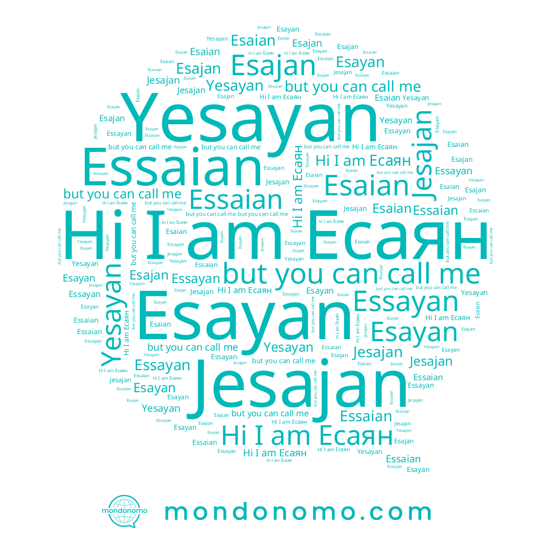 name Esayan, name Esaian, name Jesajan, name Essayan, name Esajan, name Есаян, name Yesayan