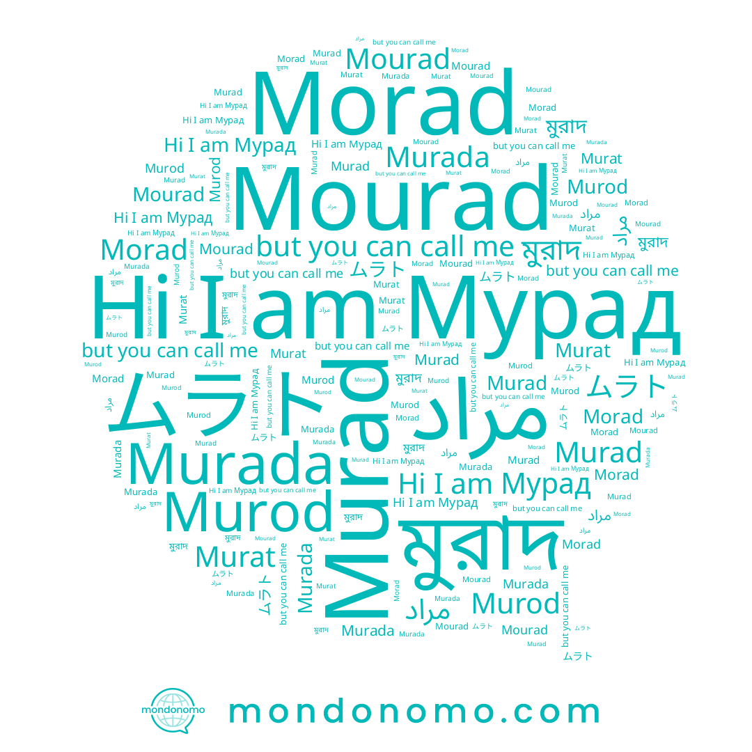 name Murod, name Mourad, name মুরাদ, name Morad, name Мурад, name Murada, name Murat, name Murad, name مراد, name ムラト
