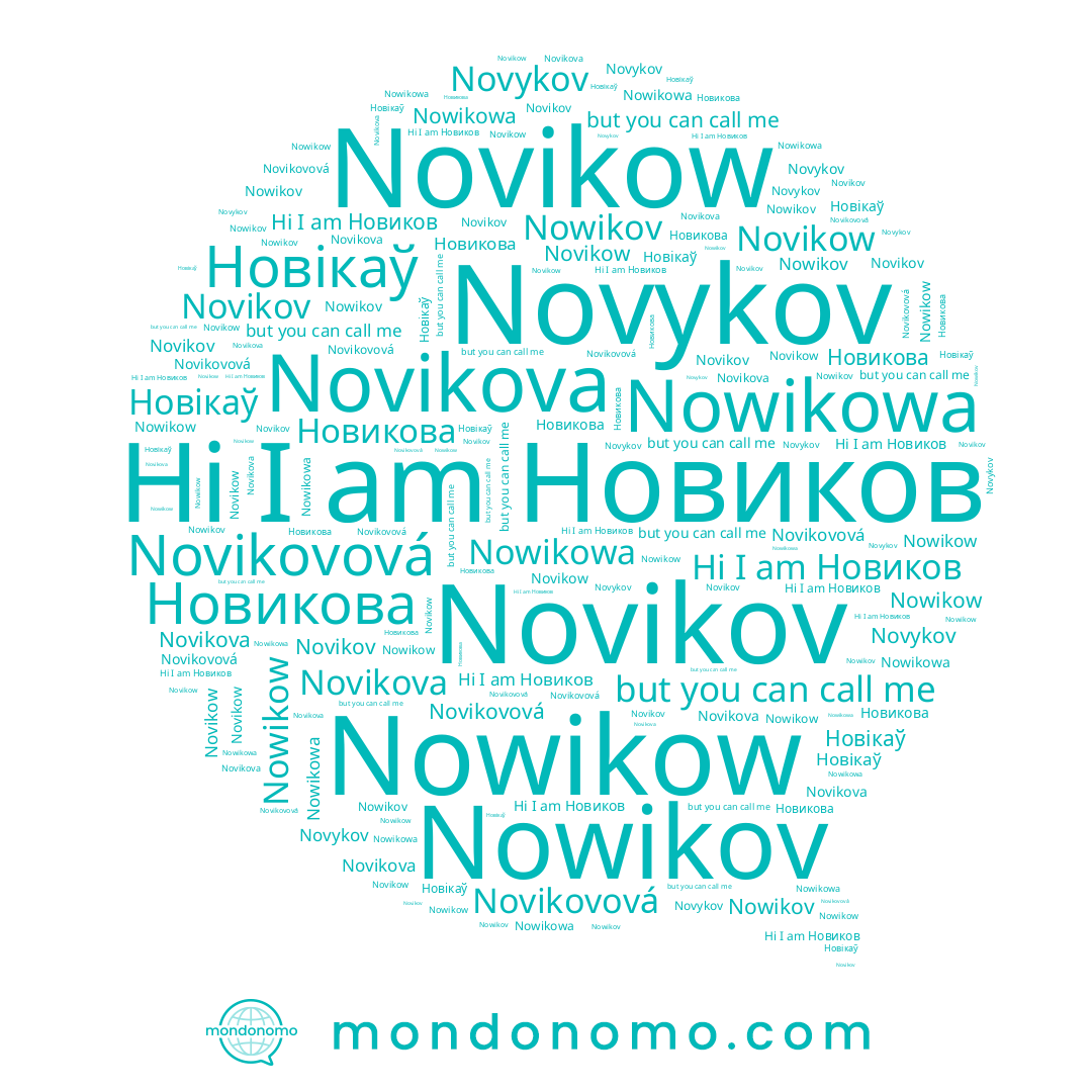 name Novikow, name Новикова, name Nowikowa, name Новікаў, name Novykov, name Новиков, name Novikov, name Nowikov, name Novikovová, name Nowikow, name Novikova