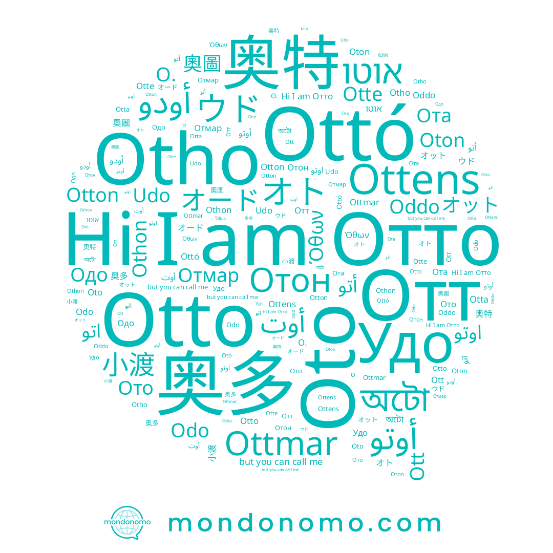 name Ottmar, name Ото, name Отон, name Odo, name Othon, name অটো, name ウド, name オット, name Otho, name Oton, name Удо, name אוטו, name O., name Otte, name オト, name Udo, name Отто, name オード, name Одо, name Όθων, name 奧圖, name Oddo, name Ott, name أتو, name Ота, name Отмар, name Ottens, name 小渡, name Otto, name Ottó, name 奥特, name 奥多, name Отт, name أوتو, name Otta, name أودو, name Oto, name Otton, name أوت