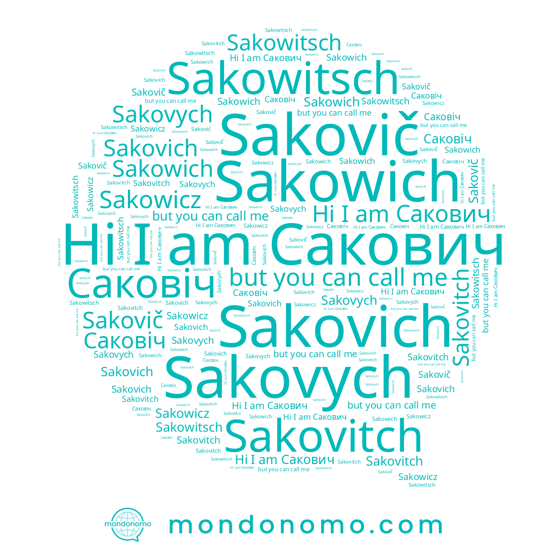 name Sakovych, name Sakowitsch, name Саковіч, name Sakovitch, name Sakowicz, name Sakowich, name Sakovich, name Sakovič, name Сакович