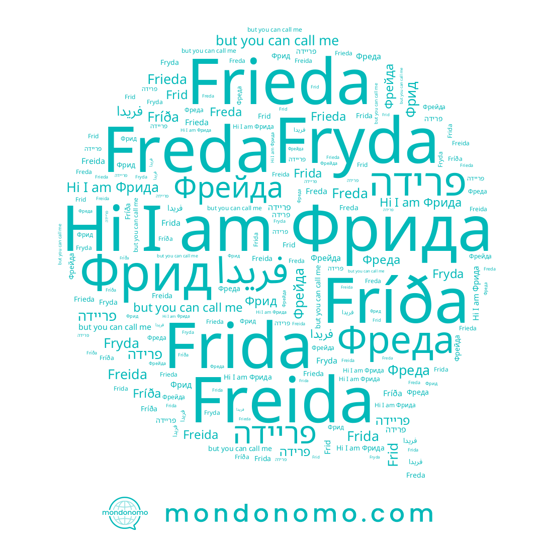 name فريدا, name פרידה, name Freida, name Фрида, name Фрейда, name Freda, name Frid, name פריידה, name Fryda, name Fríða, name Фрид, name Frida, name Фреда, name Frieda