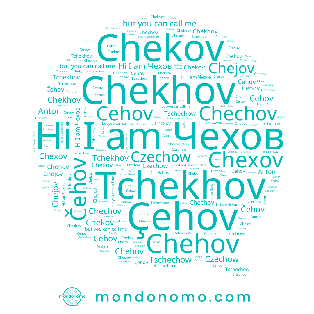 name Chexov, name Chekov, name Anton, name Čehov, name Tschechow, name Chechov, name Chekhov, name Чехов, name Chehov, name Tchekhov, name Çehov