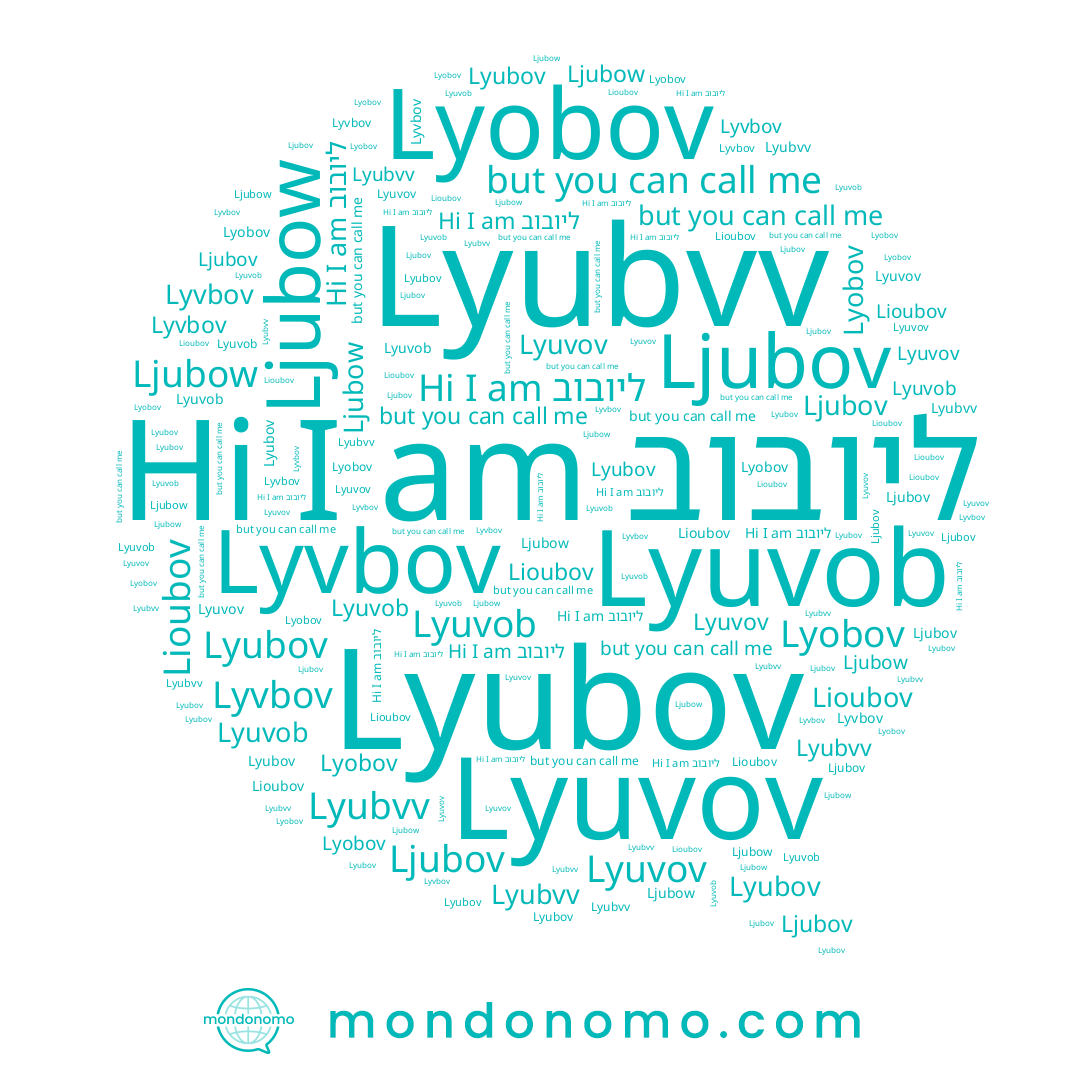 name Lyubov, name Ljubov, name Lyuvob, name Lyobov, name Lyuvov, name ליובוב, name Lioubov, name Lyvbov