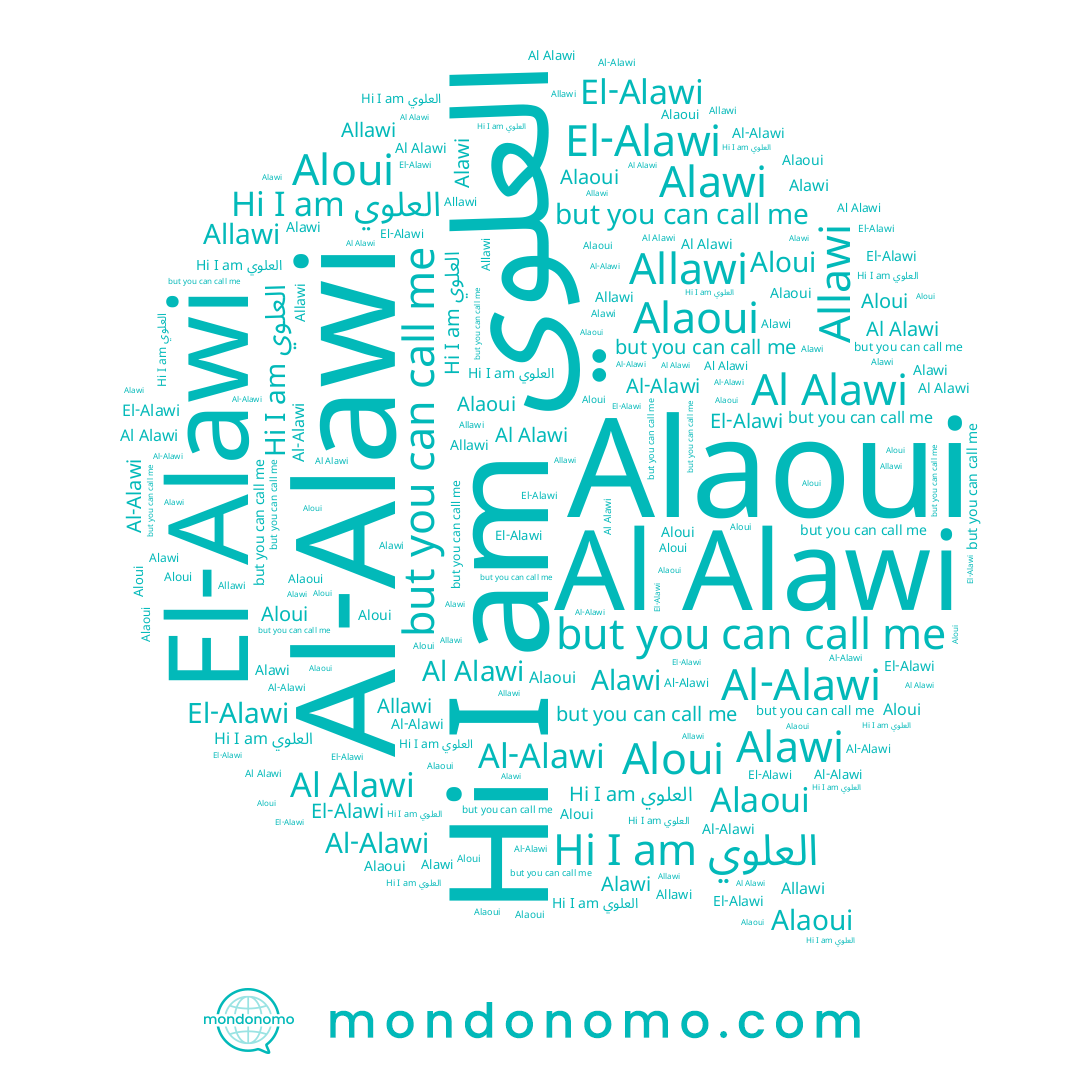 name Aloui, name العلوي, name Alawi, name Allawi, name Alaoui, name Al-Alawi, name El-Alawi