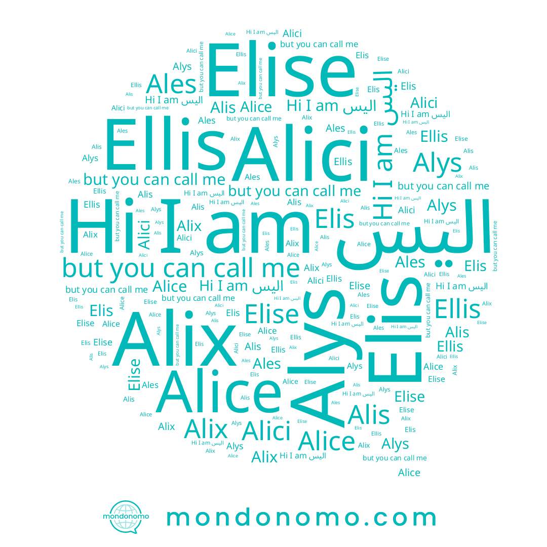 name Ales, name Alici, name Alix, name Alis, name اليس, name Alys