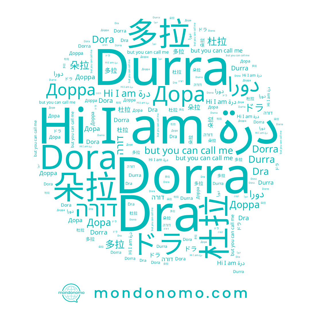 name Дора, name Durra, name Дорра, name 朵拉, name دورا, name Dorra, name درة, name 多拉, name ドラ, name 杜拉, name Dora, name דורה