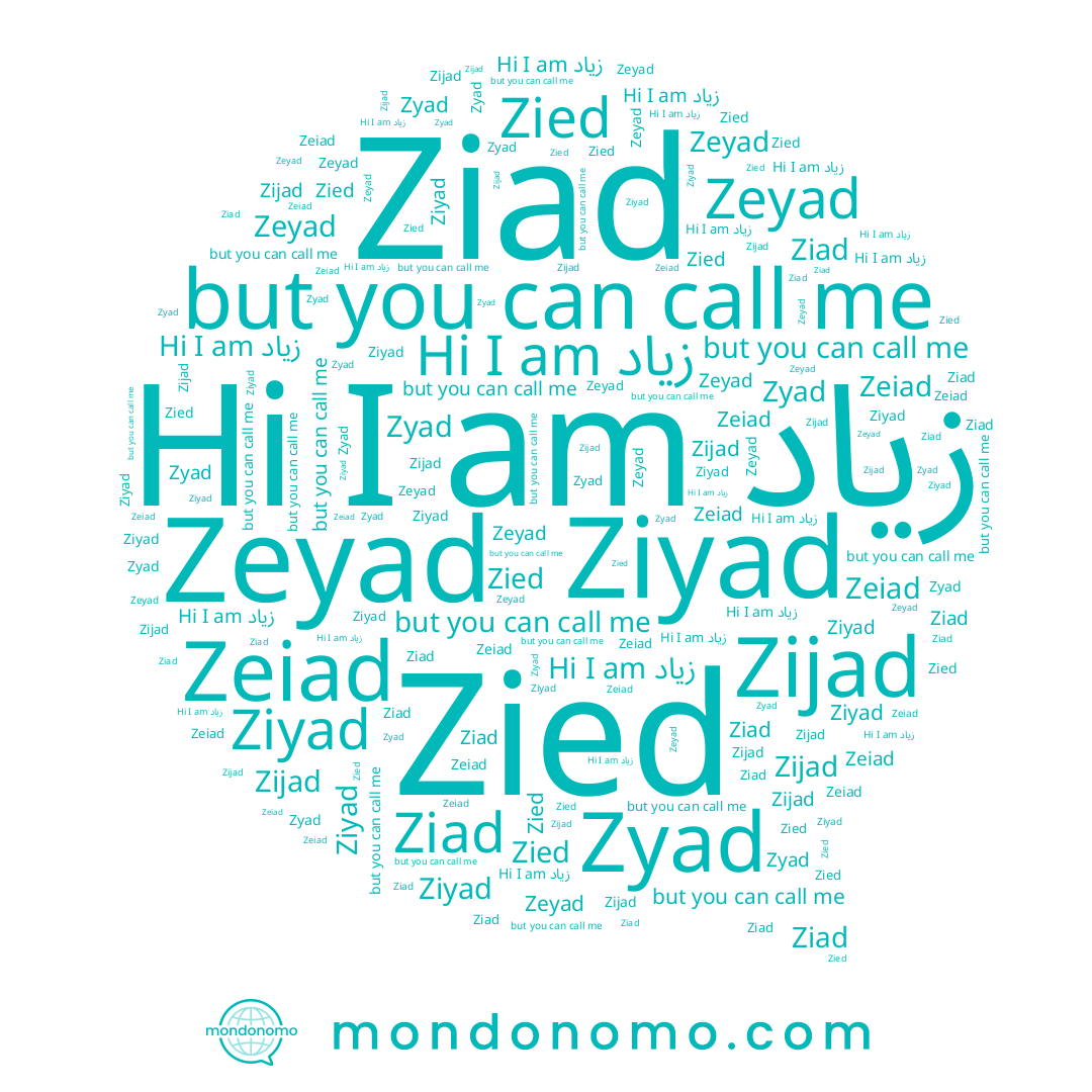 name Zied, name Zijad, name زياد, name Zyad, name Ziyad, name Ziad, name Zeiad, name Zeyad