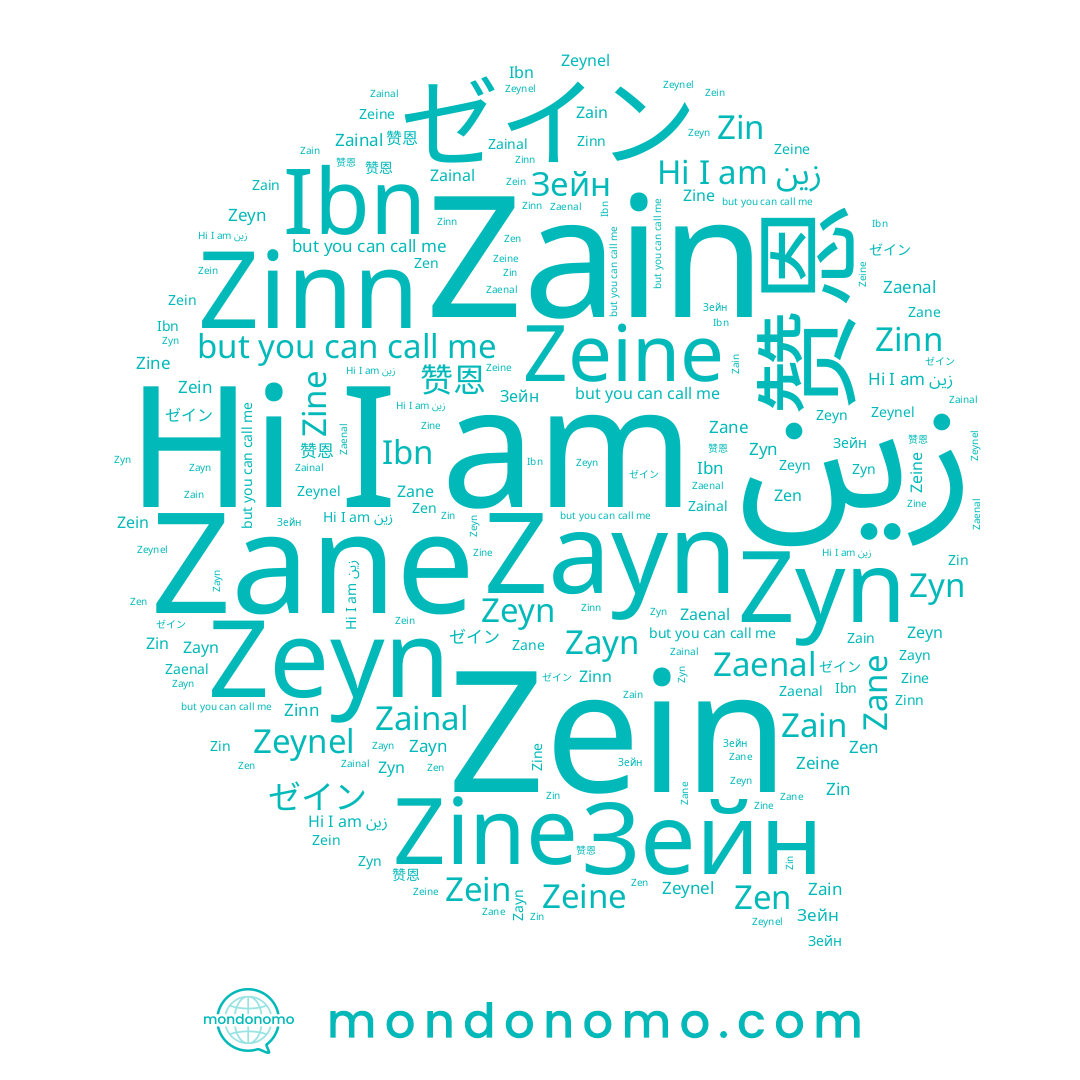name Zeynel, name Zaenal, name Zine, name Zeyn, name ゼイン, name Zin, name 赞恩, name Zayn, name Zainal, name زين, name Zen, name Зейн, name Zain, name Zein, name Zane, name Zyn, name Zinn