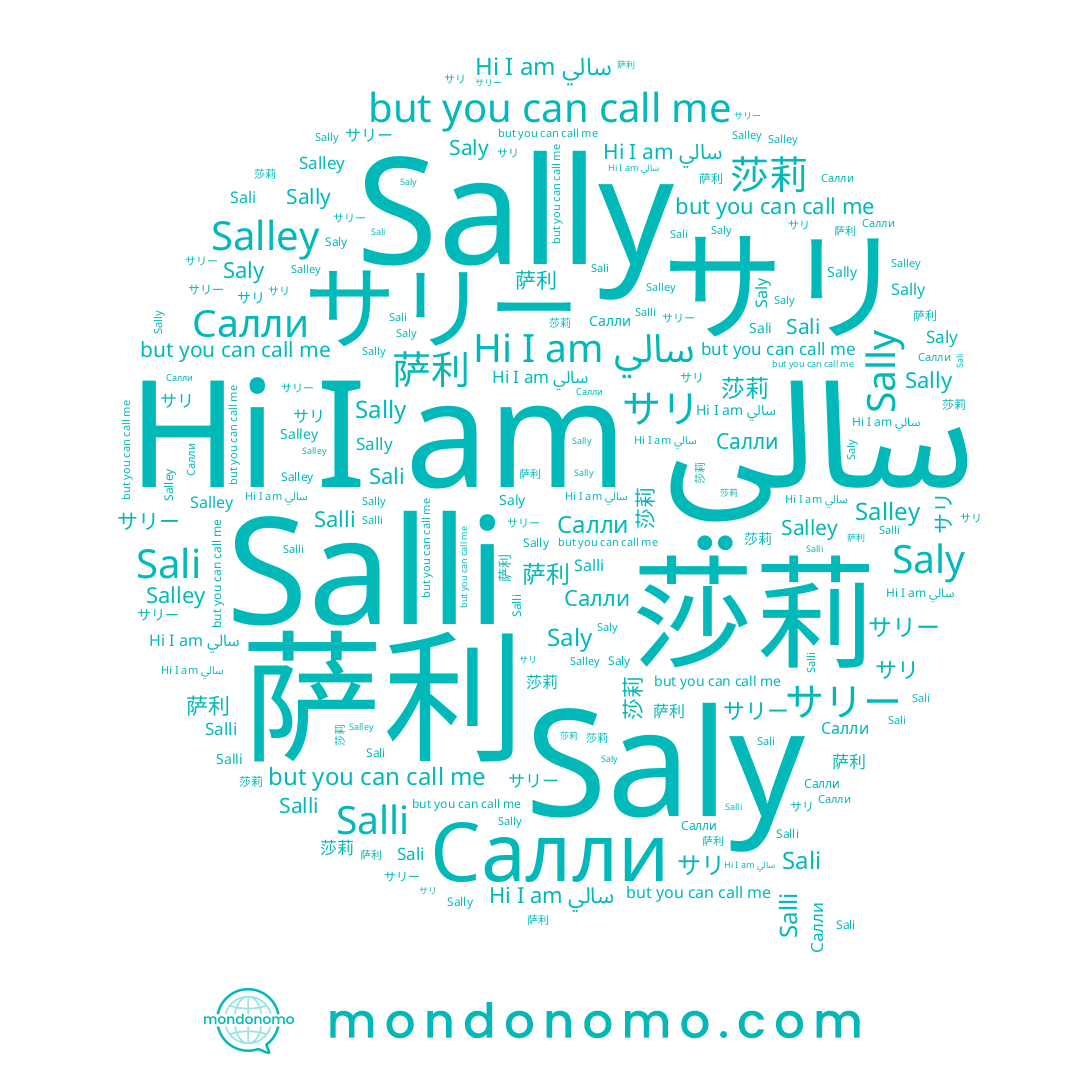name Салли, name サリ, name Salley, name Saly, name Salli, name 萨利, name 莎莉, name Sali, name サリー, name سالي, name Sally