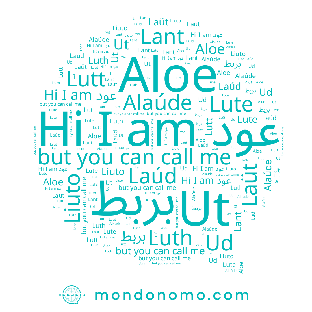 name عود, name Luth, name Alaúde, name Laúd, name Aloe, name Laüt, name بربط, name Liuto, name Lutt, name Lant, name Lute