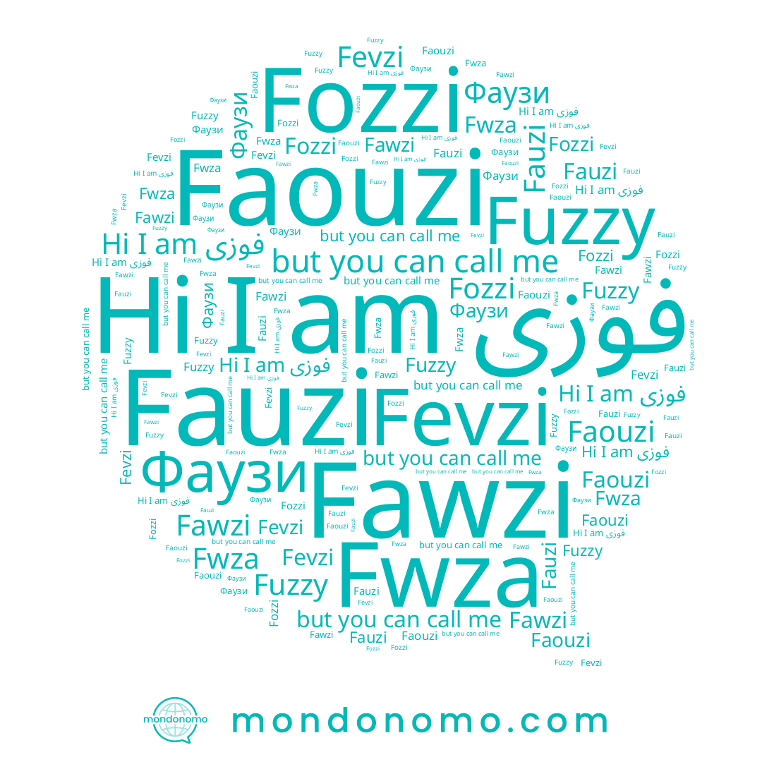 name Fuzzy, name Fawzi, name Фаузи, name Fozzi, name فوزى, name Fauzi, name Fevzi, name Faouzi