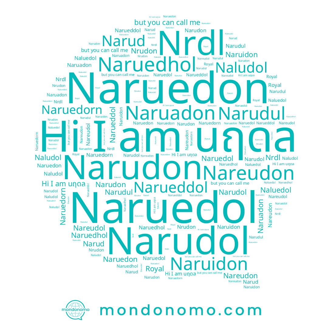 name Narudul, name Naruadon, name Narueddol, name Narudon, name Naludol, name Naruedhol, name Naruidon, name Naruedon, name Narudol, name Naruedorn, name Nrudon, name Naluedol, name Royal, name Nrdl, name Narud, name นฤดล, name Nareudon, name Nareudol, name Naruedol