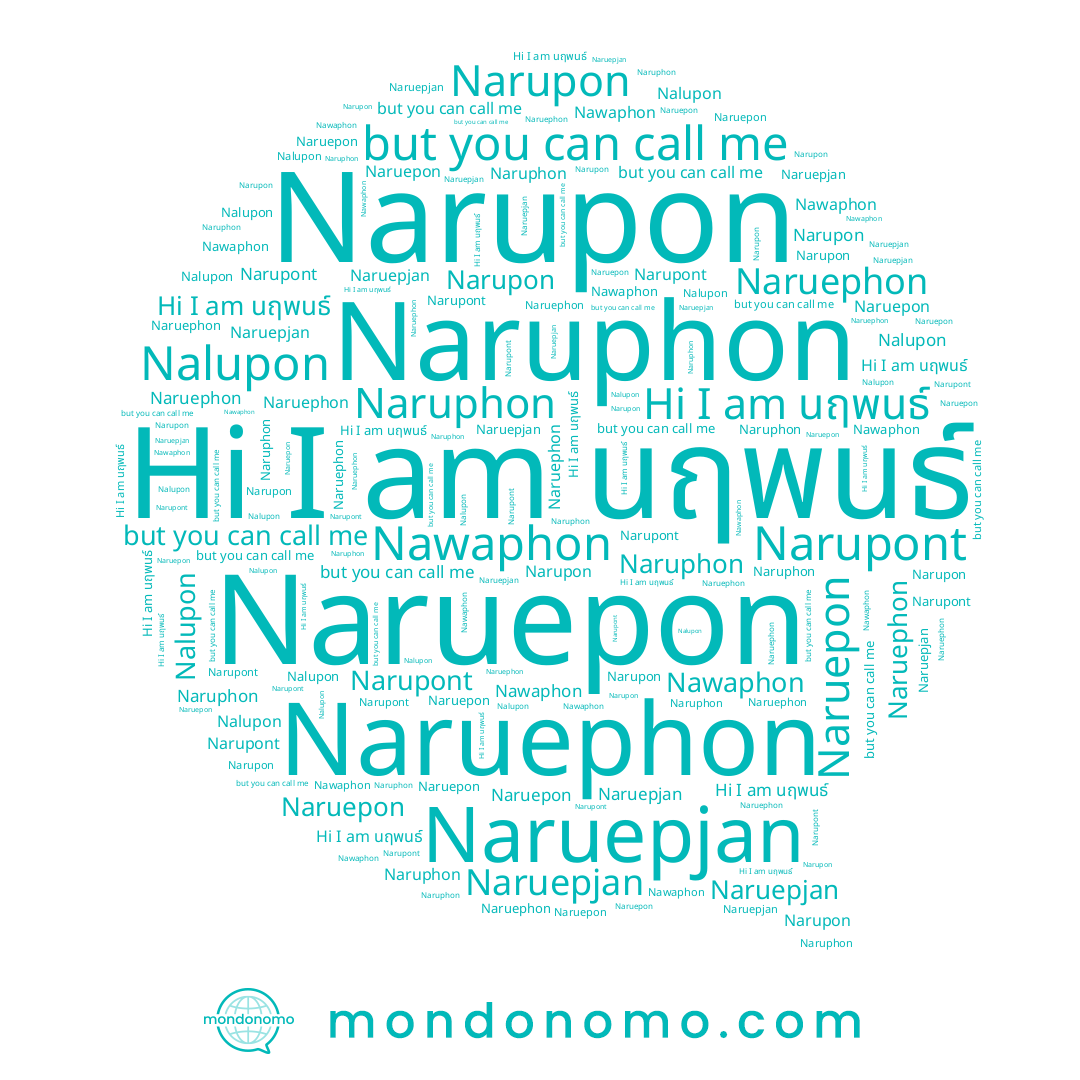 name Naruepjan, name Naruephon, name นฤพนธ์, name Naruphon, name Nawaphon, name Naruepon, name Nalupon, name Narupon, name Narupont